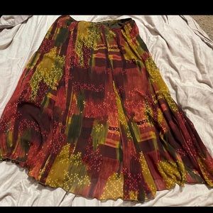 Ruby Road Woman Fall Long Skirt 16W